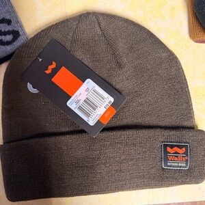 Walls Olive Green Cuffed Beanie Hat with Logo